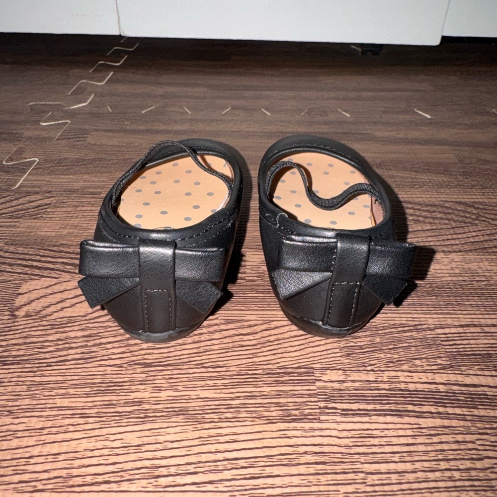 Black Kids Shoes with Bow